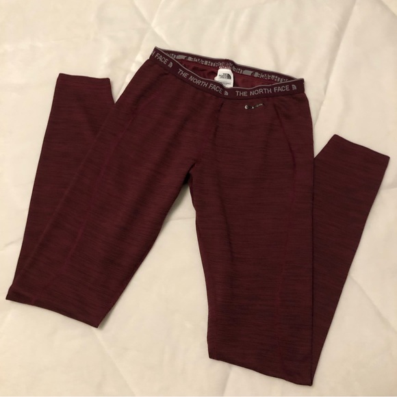 The North Face Pants - The North Face FlashDry Maroon Base Layer/Active Leggings